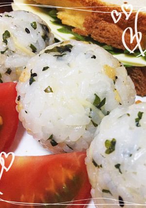 夏バテ解消！薬味おにぎり♪-レシピのメイン写真