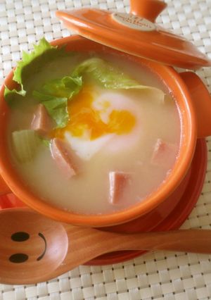 レタスの子供も喜ぶ簡単味噌スープ♡-レシピのメイン写真