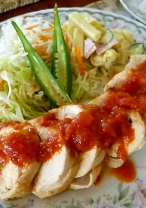チキンロールのトマト煮込み-レシピのメイン写真