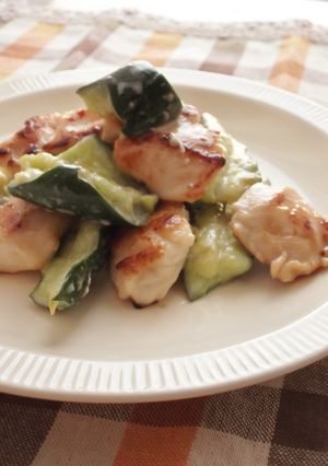 レモン味噌マヨで✿鶏ときゅうりの和え物-レシピのメイン写真
