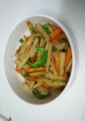 野菜もう一品！じゃが芋と人参のカレー炒め-レシピのメイン写真