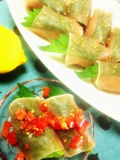生ハムのお寿司•バルサミコ酢-レシピのメイン写真