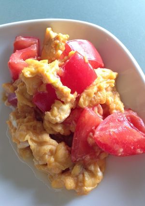 簡単夏にさっぱり★トマトと玉子の炒め物-レシピのメイン写真