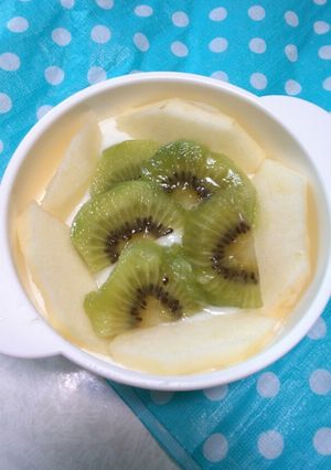 りんごキウイヨーグルト-レシピのメイン写真