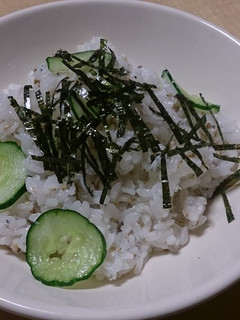 夏飯~しらすときゅうりのさっぱりご飯~-レシピのメイン写真