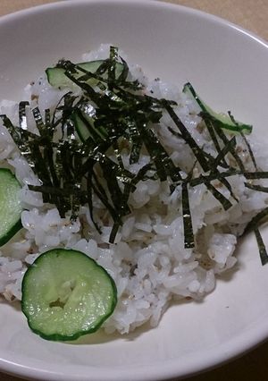 夏飯～しらすときゅうりのさっぱりご飯～-レシピのメイン写真