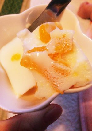 粉寒天でみかん牛乳プリン!-レシピのメイン写真