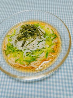 簡単♩胡瓜とじゃこでさっぱり素麺❀-レシピのメイン写真