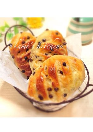 チョコチップたっぷりパン♡-レシピのメイン写真