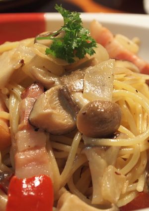 いろいろキノコのチョイクリームパスタ-レシピのメイン写真