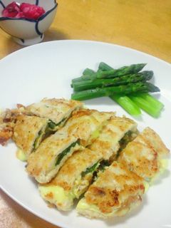 鶏ささみのはさみ焼き〜梅チーズ-レシピのメイン写真