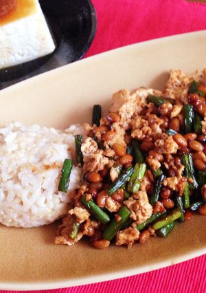 ヘルシー納豆豆腐あんかけごはん！-レシピのメイン写真