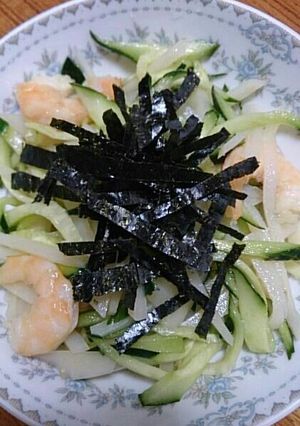 じゃがいもときゅうりと海老の酢の物-レシピのメイン写真