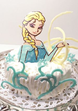 アナと雪の女王 エルサのケーキ-レシピのメイン写真