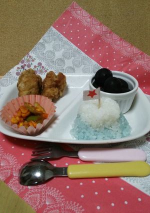 子供が喜ぶ富士山ワンプレートご飯-レシピのメイン写真