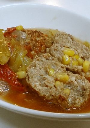 ロールキャベツ風☆ひき肉簡単煮込み-レシピのメイン写真