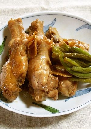 手羽元をめんつゆと梅酒で煮る-レシピのメイン写真