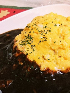簡単ふわふわオムライス+デミグラスソース-レシピのメイン写真