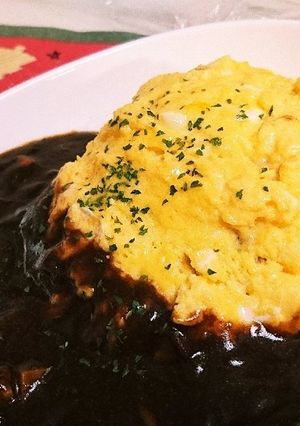 簡単ふわふわオムライス+デミグラスソース-レシピのメイン写真
