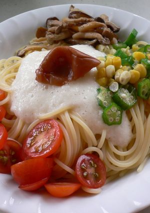 和風とろとろパスタ-レシピのメイン写真