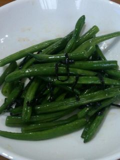 いんげんの塩昆布炒め-レシピのメイン写真
