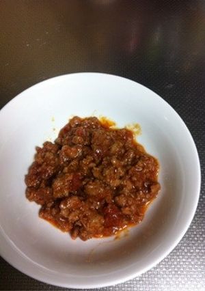 ハンバーグの種で簡単ミートソース-レシピのメイン写真