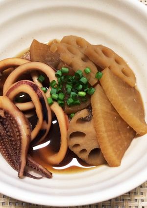 いかと大根とれんこんのうま煮♡-レシピのメイン写真