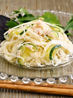 ツナマヨそうめんサラダ 塩レモン入り-レシピのメイン写真