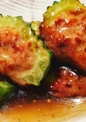 肉詰めゴーヤの中華煮-レシピのメイン写真