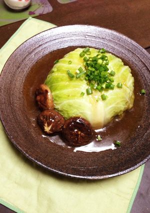 丸ごと⁈ピリっとヘルシー和ロールキャベツ-レシピのメイン写真