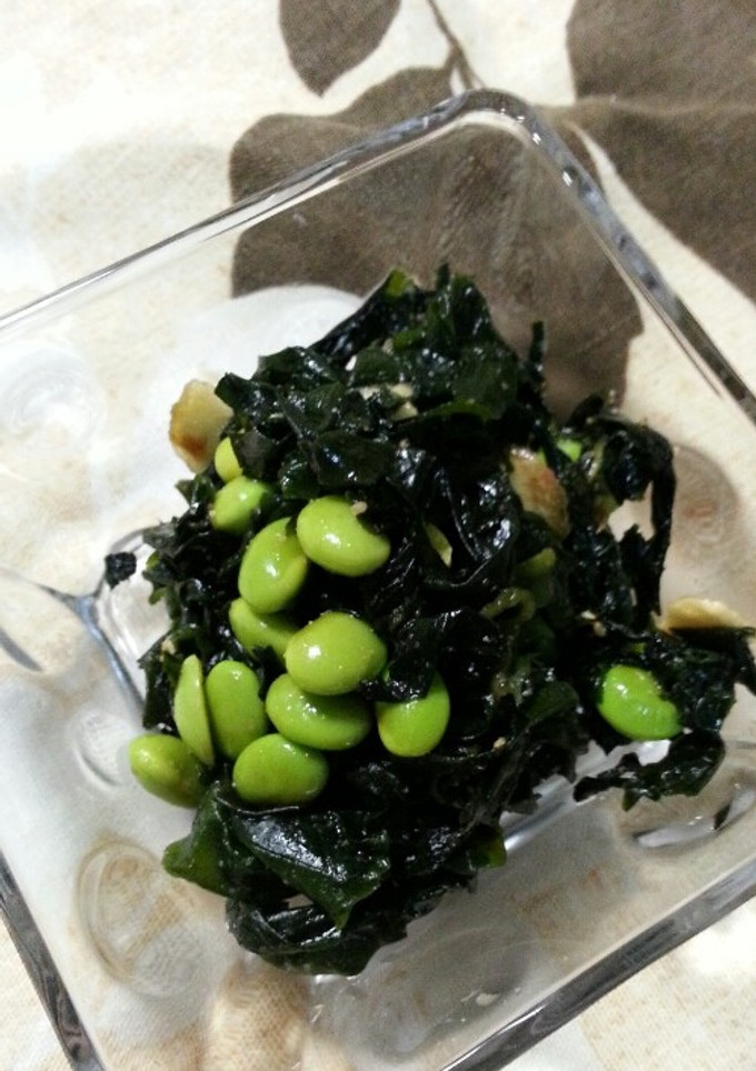 わかめと枝豆の黒酢あえ-レシピのメイン写真