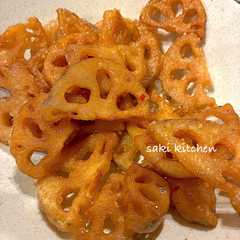 รูปของ 味見が止まらない♡れんこんの唐揚げ