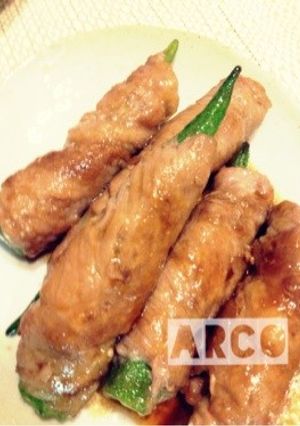 おくらの豚肉巻き（甘辛タレ）-レシピのメイン写真