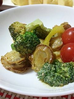 ホタテとブロッコリーのカレーマヨ炒め-レシピのメイン写真