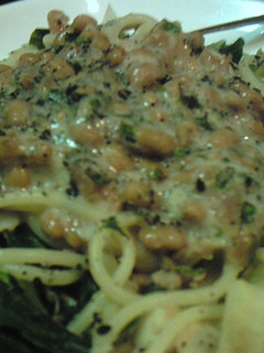 シャキシャキレタスと納豆のパスタ-レシピのメイン写真