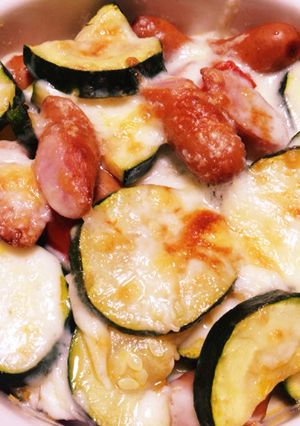 簡単！ズッキーニのとろ〜りチーズ焼き-レシピのメイン写真