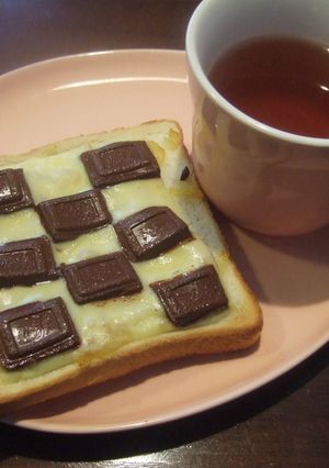 チョコとマーマレードのチーズトースト-レシピのメイン写真