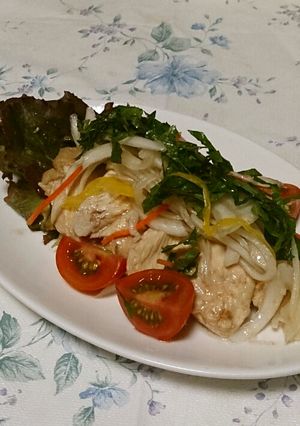 茹で鶏と夏野菜のレモンマリネ-レシピのメイン写真