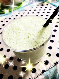 ちんげん菜でグリーンスムージー-レシピのメイン写真