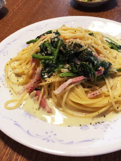 ほうれん草とベーコンのクリームパスタ♡-レシピのメイン写真