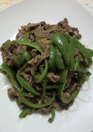 簡単！美味しい♪牛肉ピーマン炒め-レシピのメイン写真