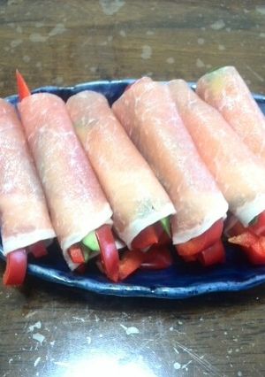 生ハムの野菜巻き-レシピのメイン写真