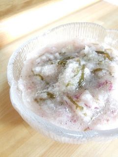 大根おろしともずくのわさびドレッシング-レシピのメイン写真