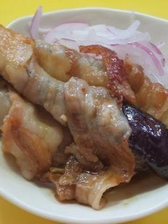 ナスを豚バラスライスで巻く-レシピのメイン写真