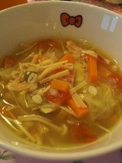ミネストローネ風野菜のスープ-レシピのメイン写真