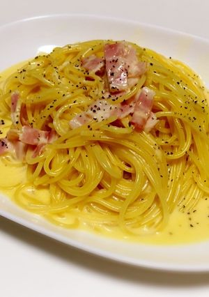 牛乳でとろーりカルボナーラ☆-レシピのメイン写真