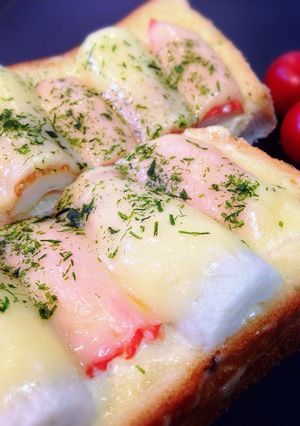 おつまみに!板わさトースト-レシピのメイン写真