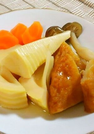 タケノコとさつま揚げ・しめじの煮物♪-レシピのメイン写真
