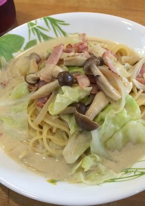簡単ヘルシー♡豆乳のスープパスタ-レシピのメイン写真