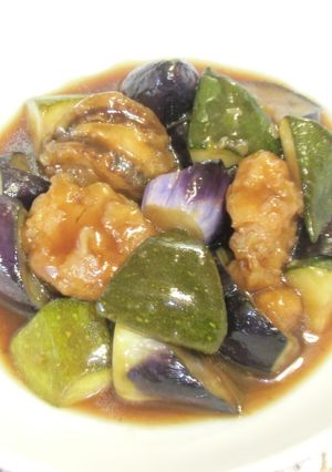 帆立と茄子の甘酢あん-レシピのメイン写真